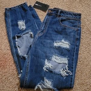 NWT Fashion Nova Janelle Boyfriend Jeans Size 7